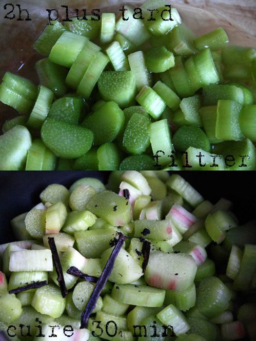 tarte meringuée rhubarbe d