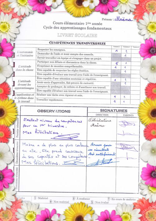 ce1 2éme trimestre Maëna