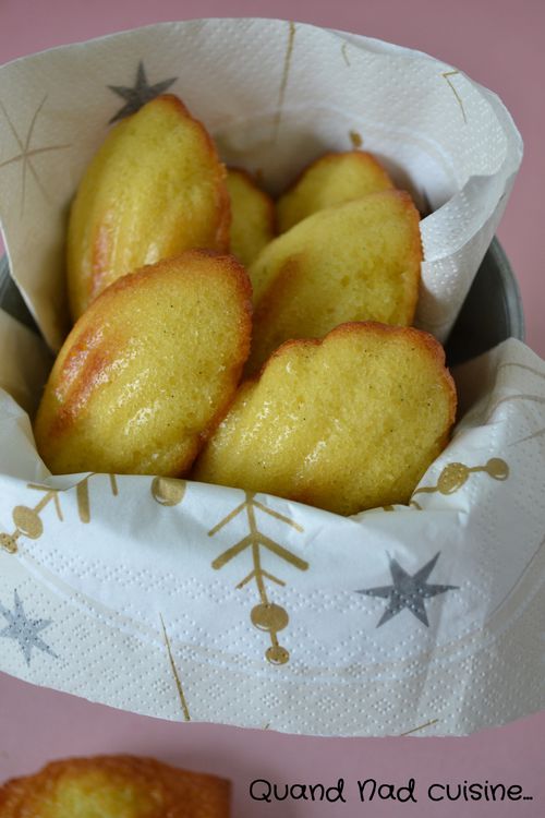 madeleines à la vanille