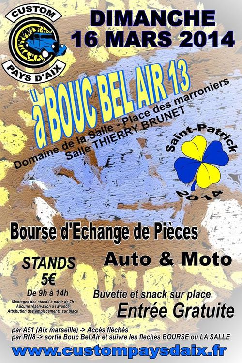 Affiche Bourse de BOUC-BEL-AIR Mars 2014