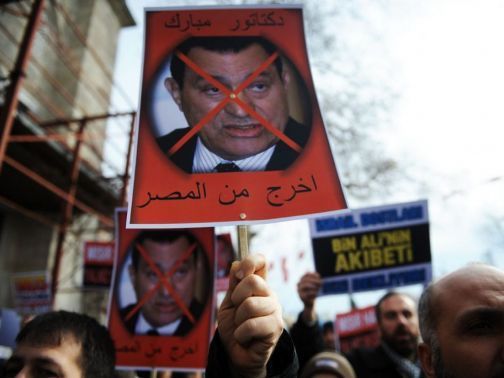1-Dps 4 jours- manif contre régime pdt Moubarak-Egypte-0