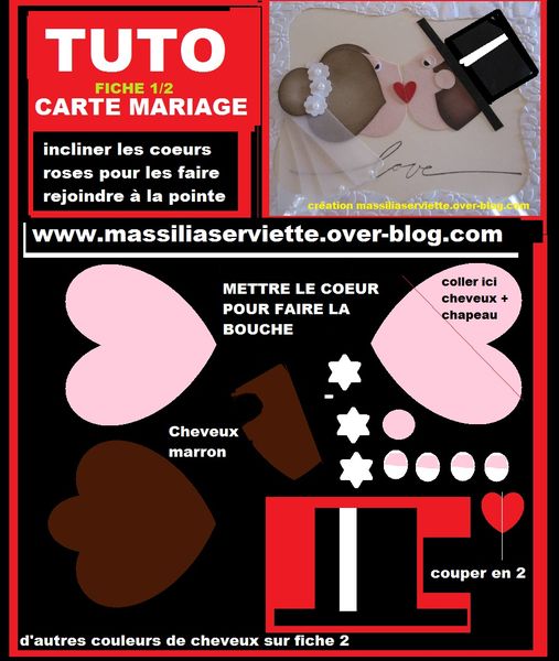 CARTE LES MARIES - robe costume carte pop up wedd-copie-2