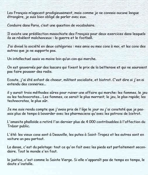 Citations De Michel Audiard Ballendar