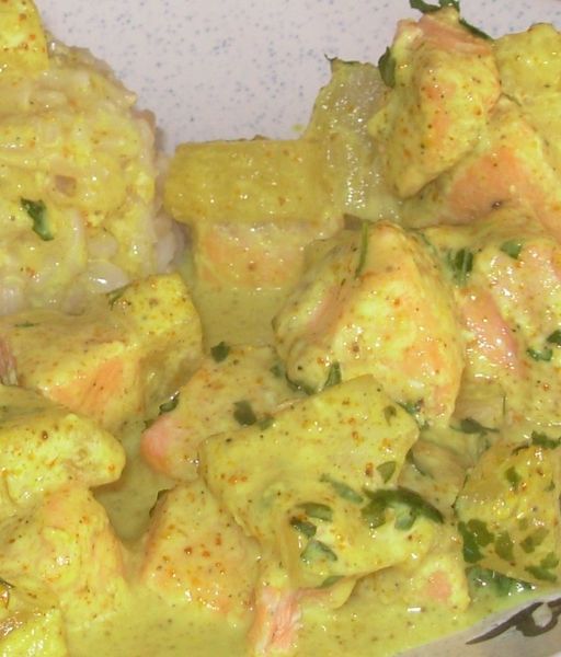 Curry de truite à l'ananas3