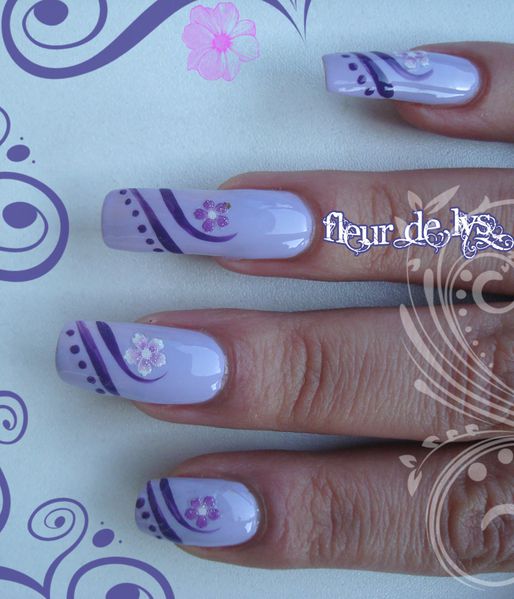 Lilac Nail Art