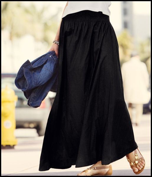 Jupe longue noire H&M
