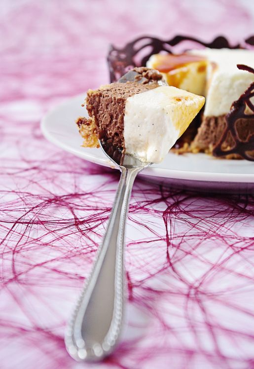 Bavarois chocolat et vanille