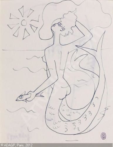 cocteau-jean-1889-1963-france-sirene-au-soleil-2955467.jpg