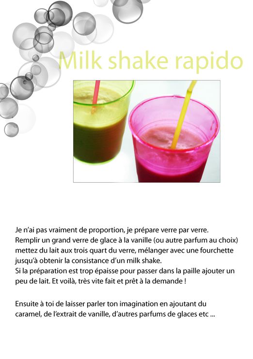 milk shake rapido