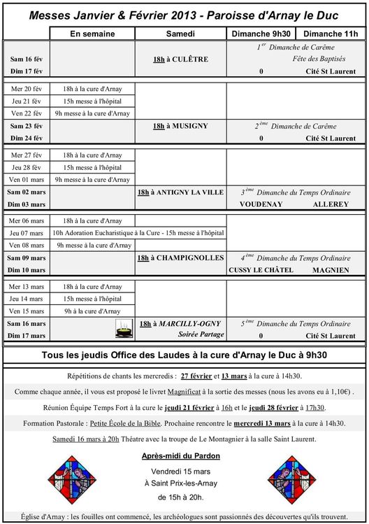 Copie de Messes 02 et 03-2013