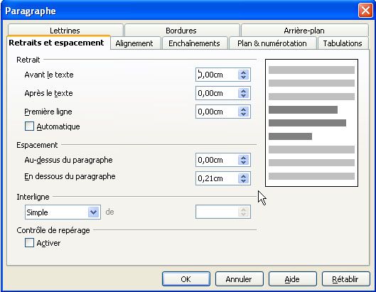 paragraphe