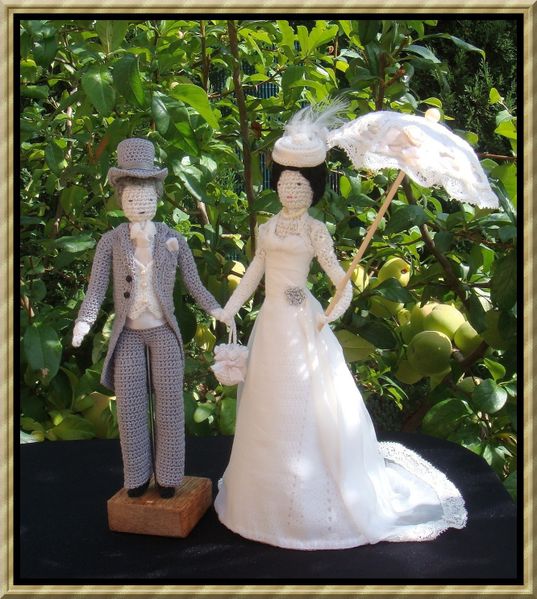 Poupée mariage belle époque