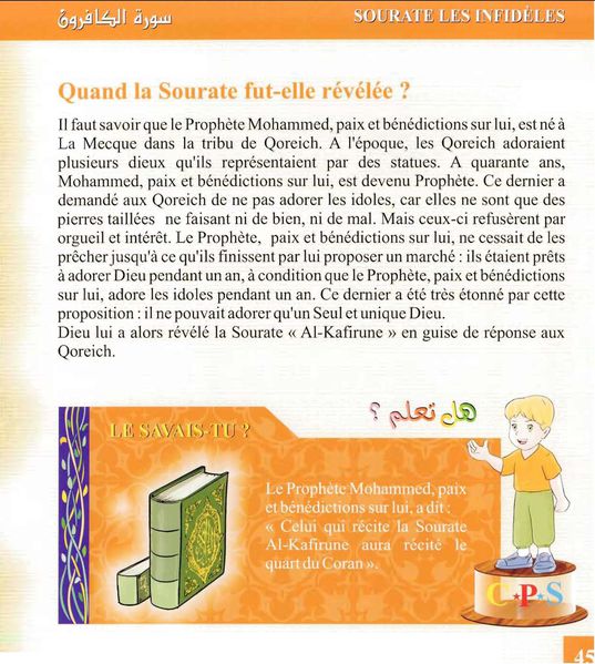 Sourate Al Kafiroun Pour Les Enfants Baladislam