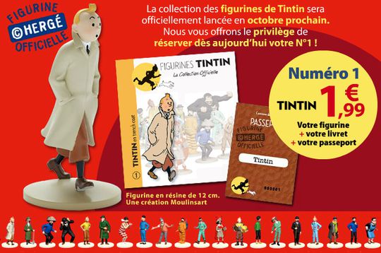 La première collection officielle de figurines Tintin - Festival Bulles en  Champagne