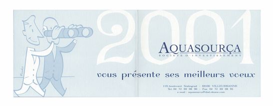 voeux aquasourça 2001 verso