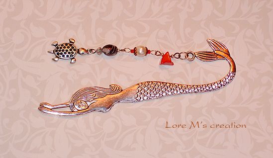 marque pages, de collection, sirène, mermaid bookmark, Lore M marque pages, de collection, sirène, mermaid bookmark, Lore M