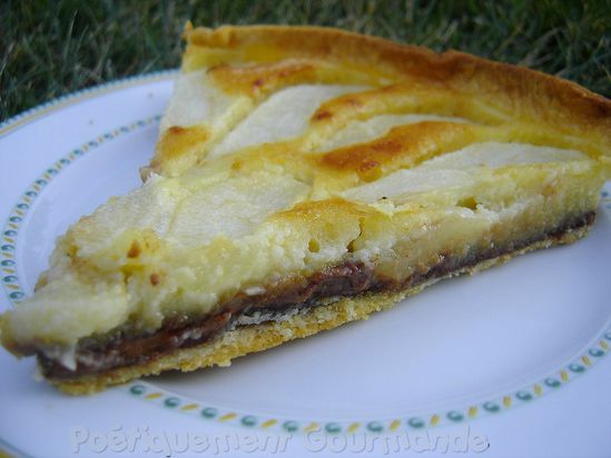 tarte poires pralinoise