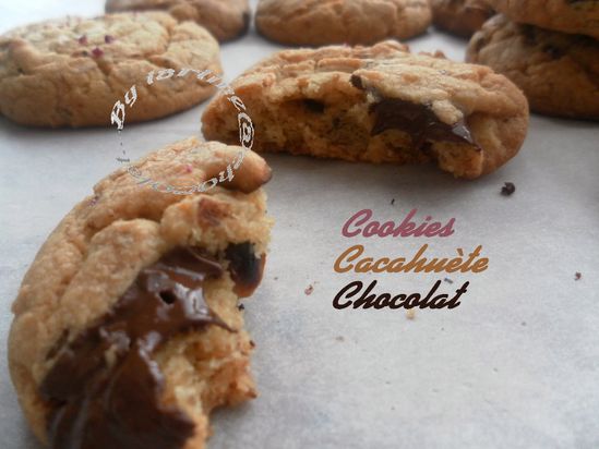 cookies cacahute, chocolat