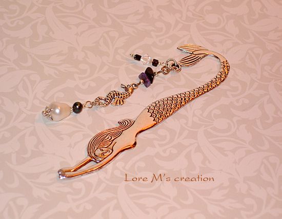 marque pages, de collection, sirène, mermaid bookmark, Lore M marque pages, de collection, sirène, mermaid bookmark, Lore M