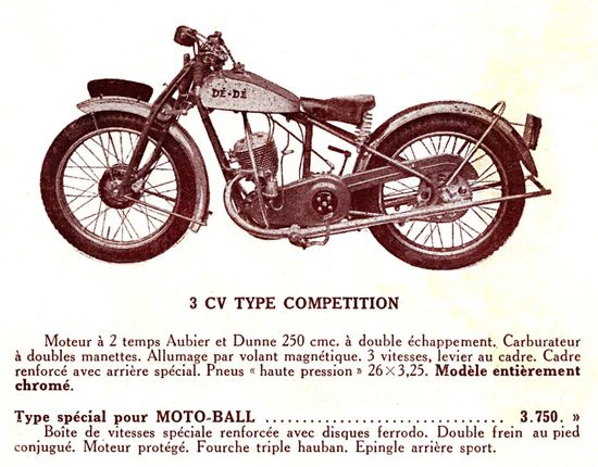 1933 Dé Dé 250 Aubier 621
