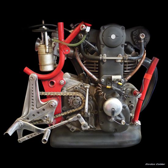 MOTO MORINI 250cc BIALBERO - HISTORIC 1963 GRAND PRIX ENGIN
