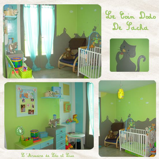 armoire chambre verte
