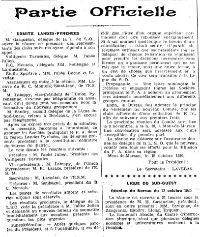 Création District 24-10-1920