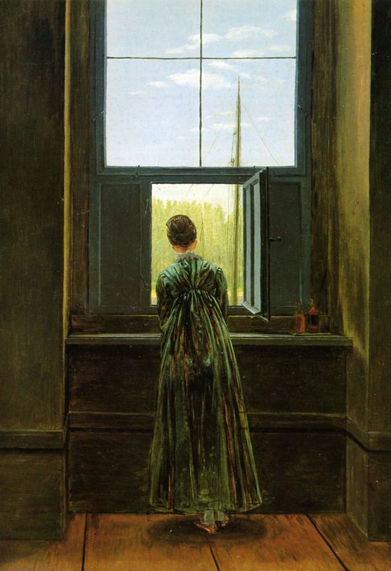 Femme à la fenêtre, Peinture de Caspar David Friedrich http://k31.kn3.net/taringa/2/9/F/6/B/C/cardagra/13F.jpg
