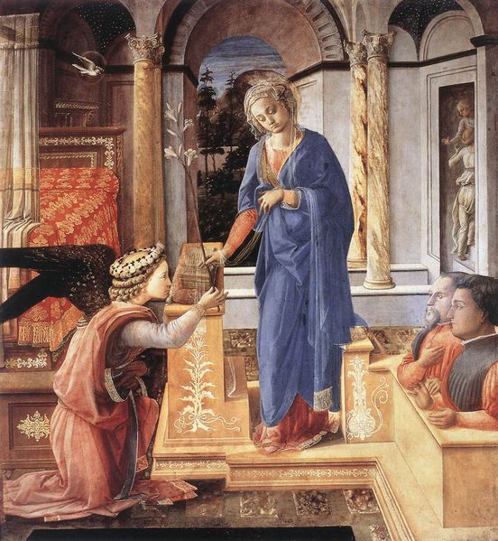 Filippo Lippi, Annunciazione e due donatori - Annunciation