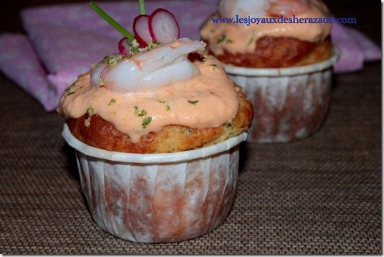 recette de cupcake salé aux crevettes