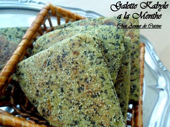 galette kabyle a la menthe