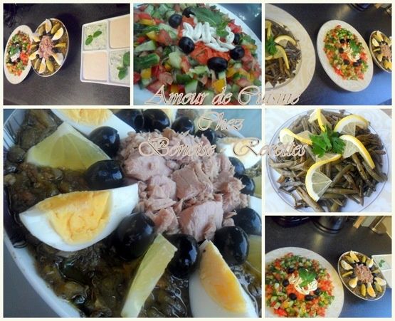 les salades et sauces