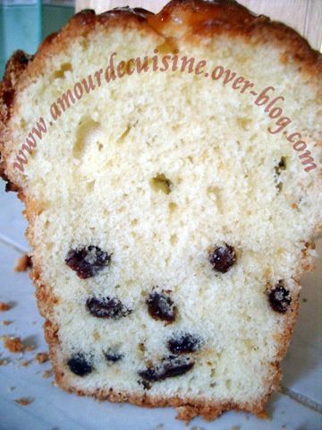 cake aux raisins secs