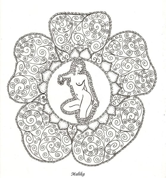 Belle fleur N&B