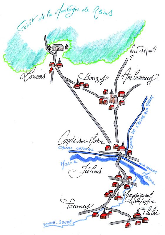 AMBONNAY, Carte ( Didier Simonnet )