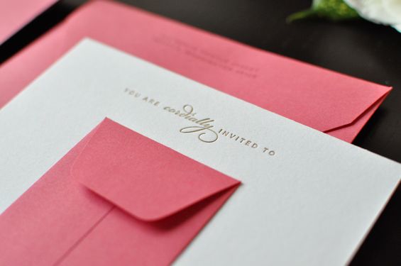 Letterpressed Bridal Shower Invite 2