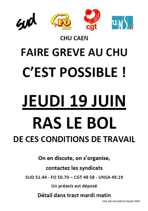 Faire grève au CHU