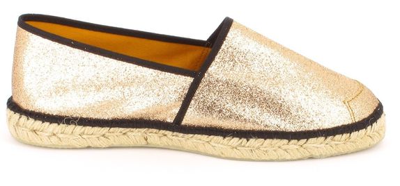 espadrille argentée femme