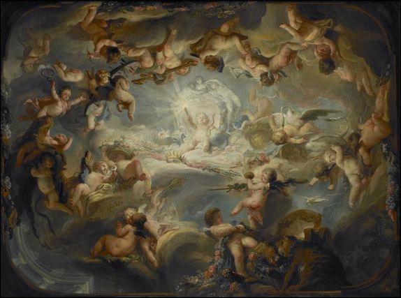 gabriel de saint-aubin triomphe amour sur tous les dieux