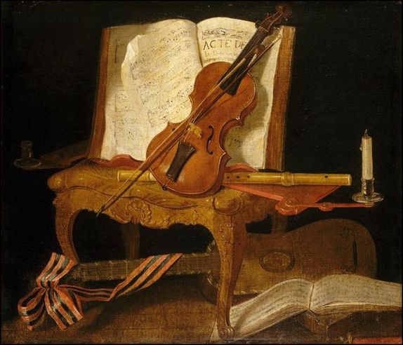 jean baptiste oudry nature morte au violon