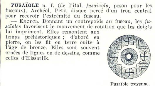 Fusaïole Définition du Larousse