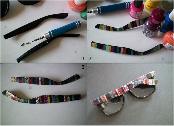 lunettes de soleil aztèques DIY