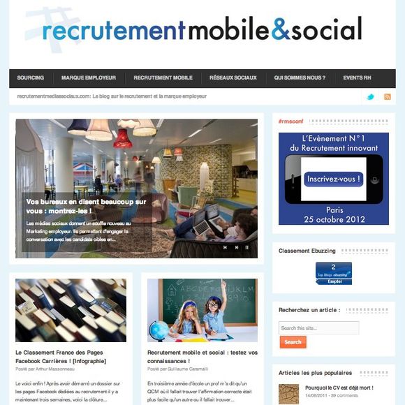 Recrutement Mobile et Social | Marque employeur, Sourcing,