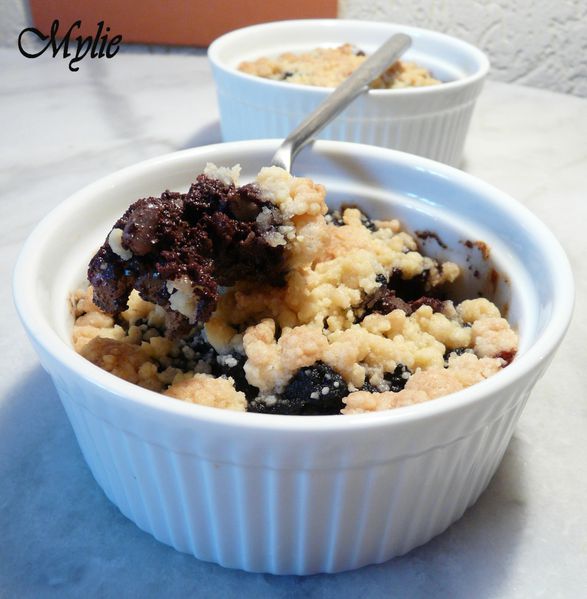 crumble boudin, poires, gingembre 3
