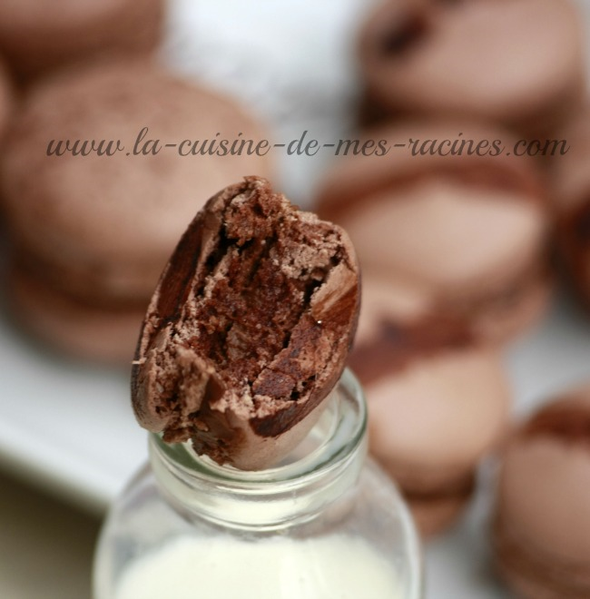 macaron chocolat