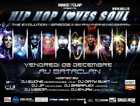>Agenda // Hip Hop Loves Soul – Vendredi 02.12 Au Bataclan (Paris)