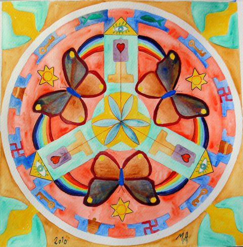 Mandala s'envoler vers l'avenir