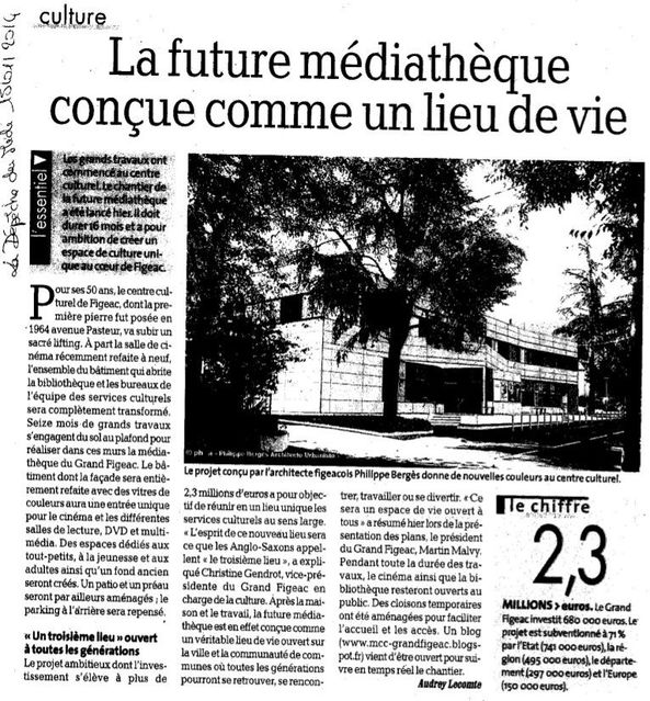 2014 01 21 Article Médiathèque Figeac