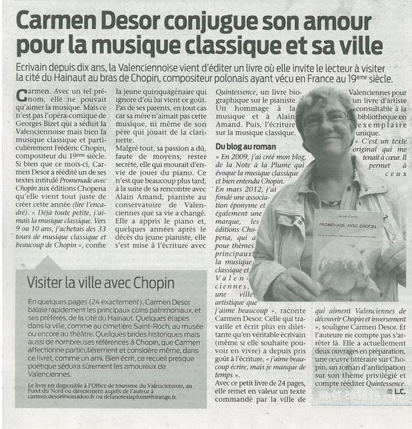 Article septembre 2012 L'Observateur du Valenciennois