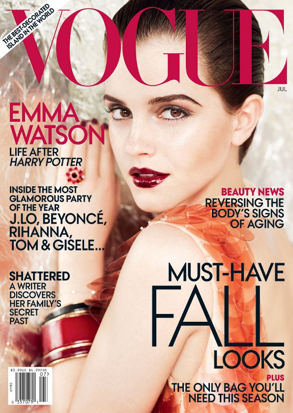 emma watson vogue cover fall. Emma Watson on the cover of